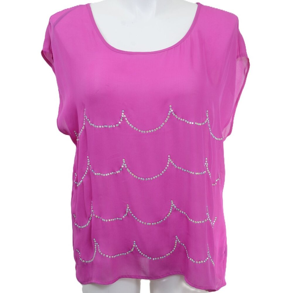 F21 PLUS Size 1X Dolman Sleeve Flowy Mermaid Blouse Top Fairy Whimsy